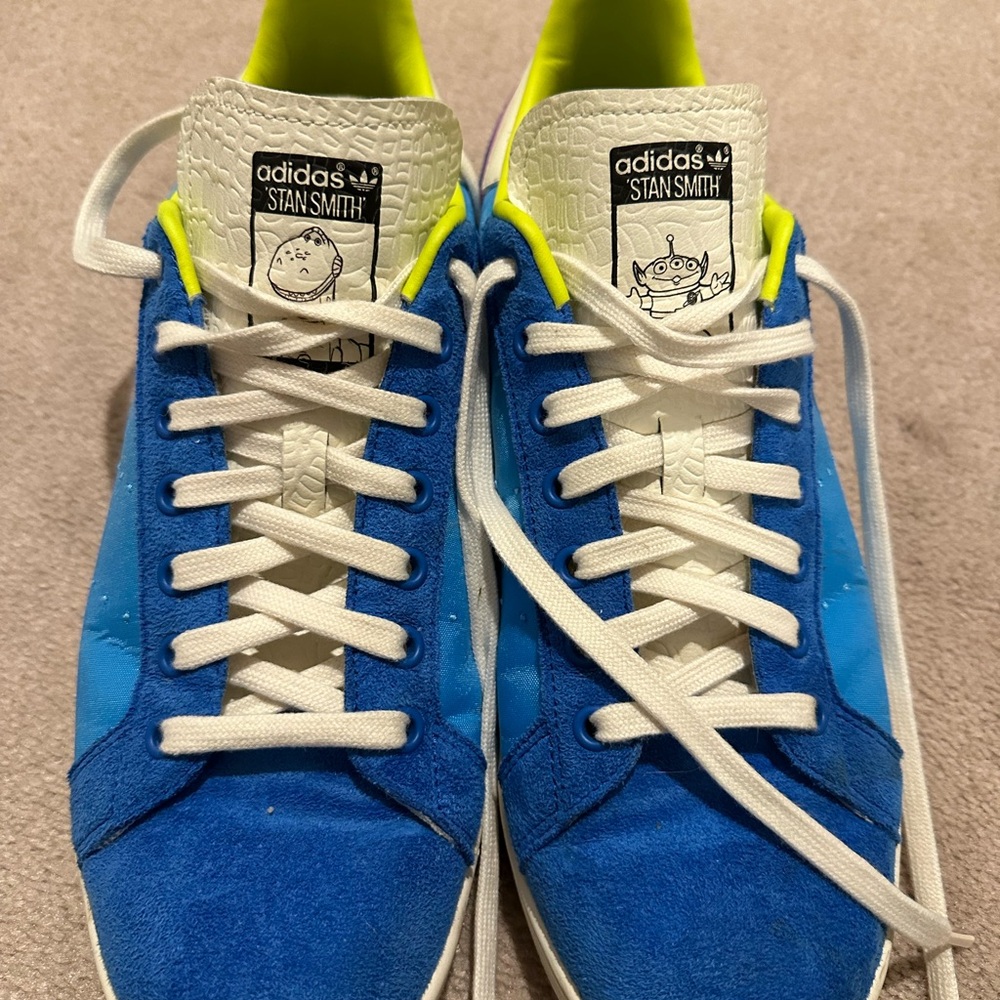 Adidas Stan Smith Blue and White Sneakers